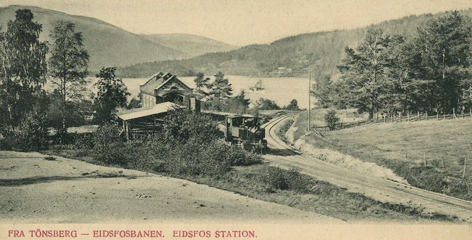 Frimerker stamps Norway Tønsbergbanen Railway Fra Tønsberg